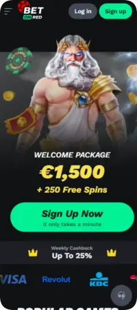 Détails des bonus sur le premier et le deuxième dépôt disponibles sur BetOnRed.